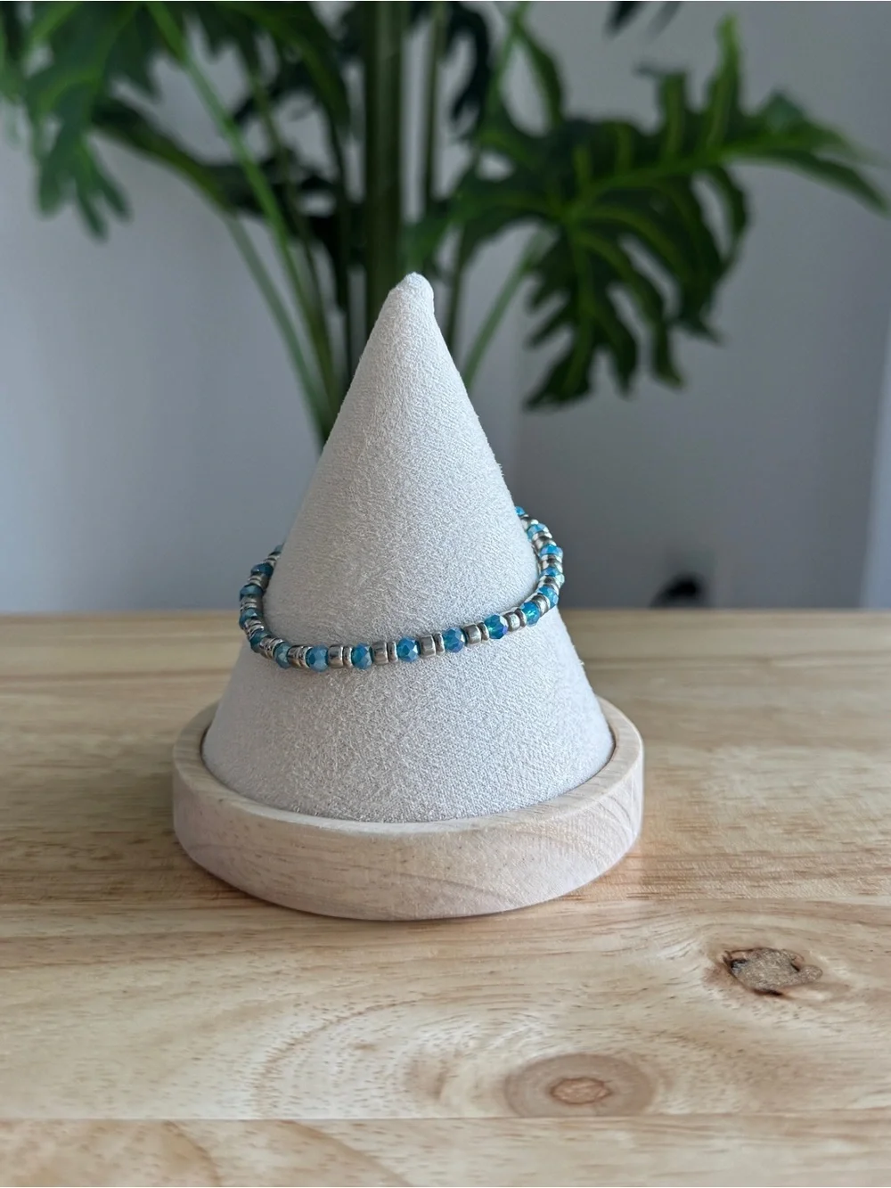 Turquoise Blue Seed Bead Stretch Bracelet | Ryze Party